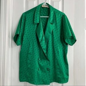 Victoria’s Secret Vintage Gold Label Button Top M